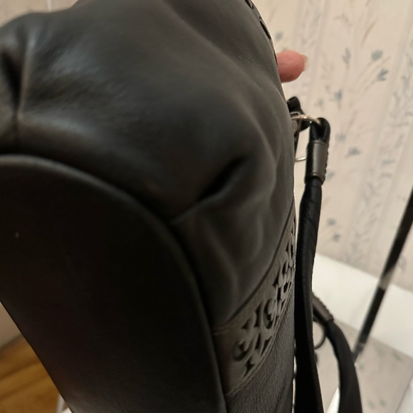 Brighton Black Leather Handbag